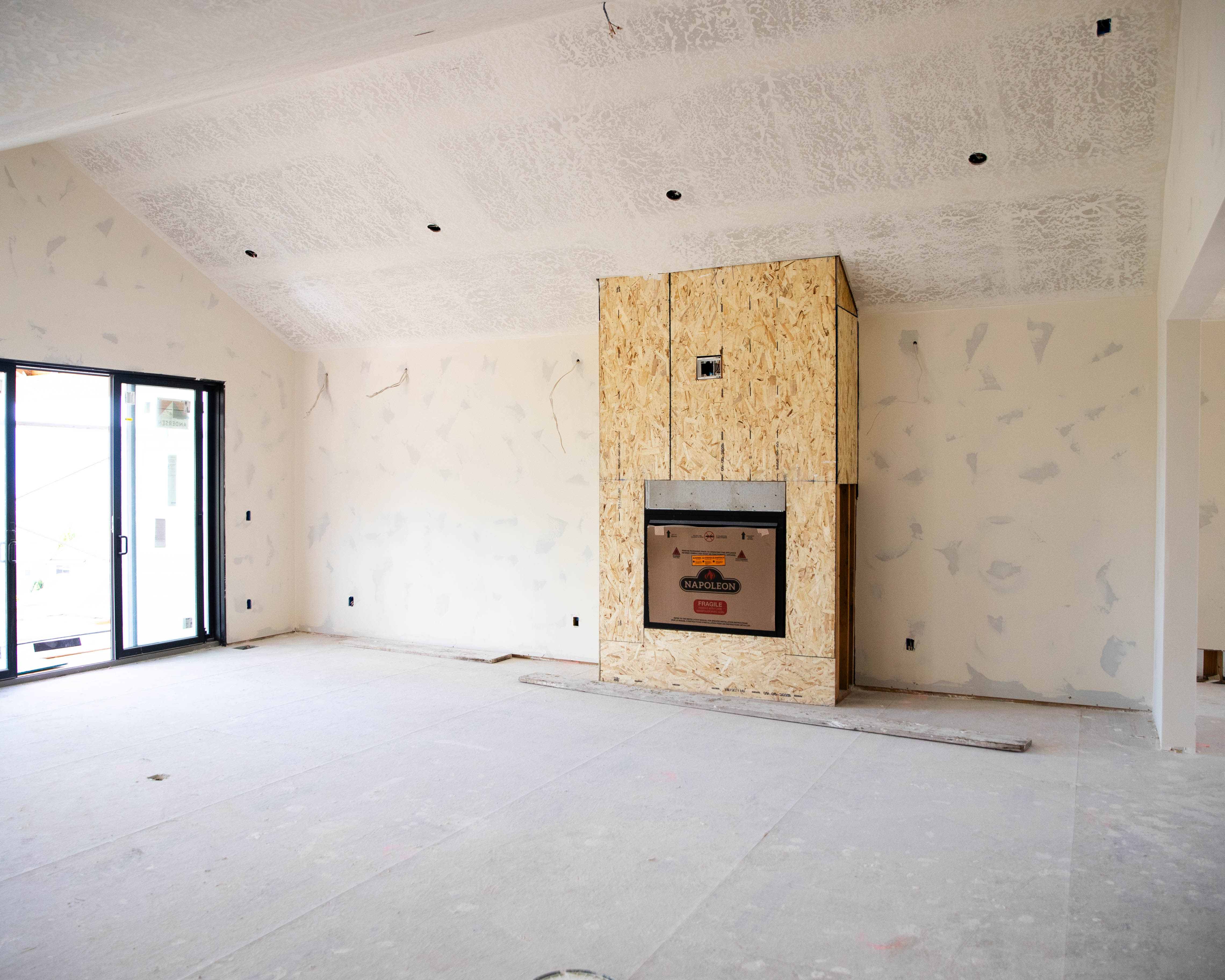 Hyde Park Custom Home Dry Wall Finish